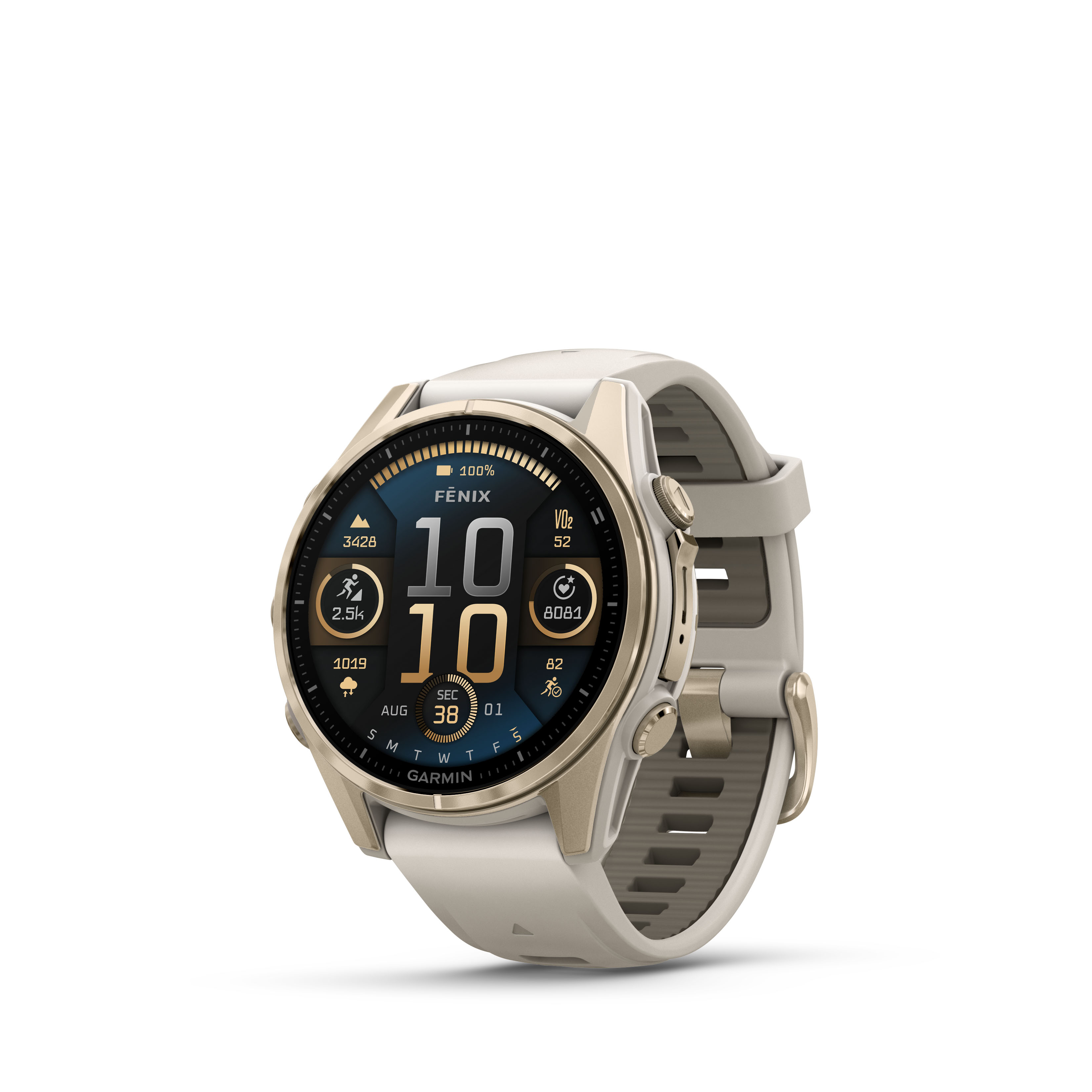 Garmin Fenix 8 43mm Amoled Sapphire Soft Gold/Sand