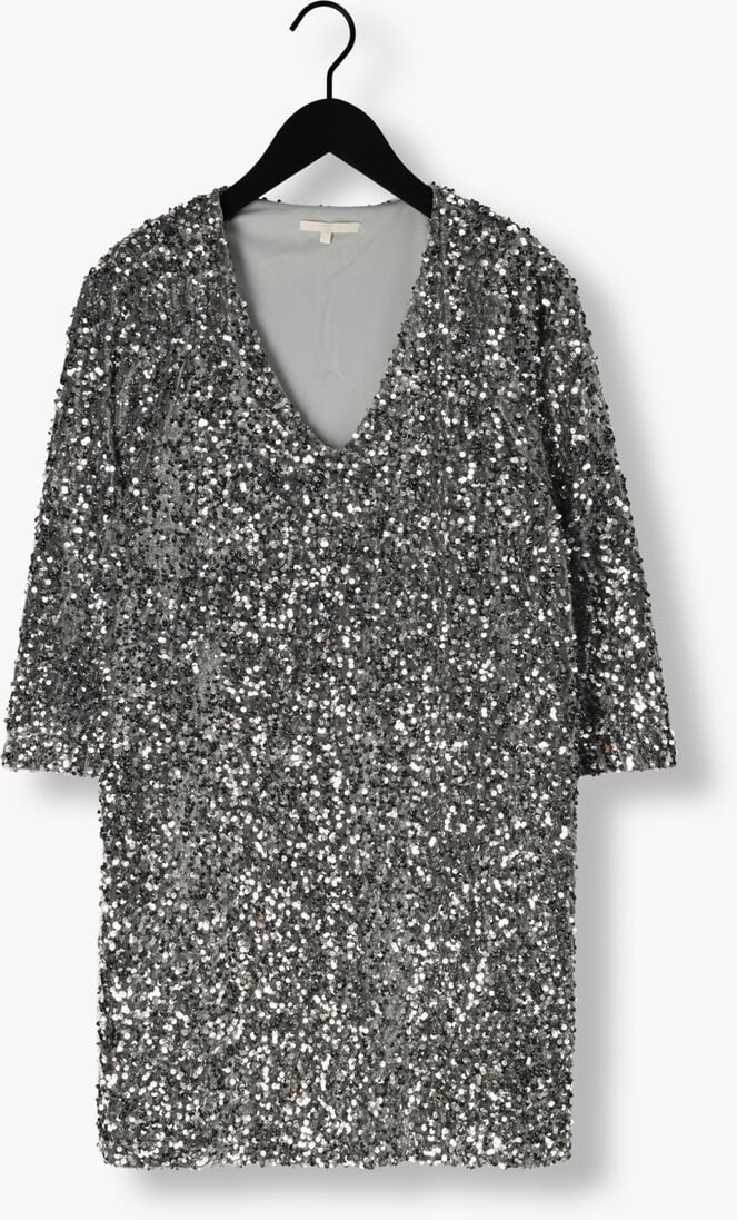 NOTRE-V zilveren notre-v mini jurk nv celina dress
