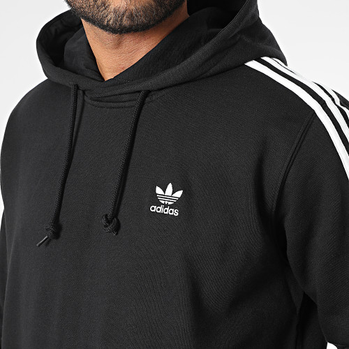 Sweat Capuche A Bandes 3 Stripes IM2088 Noir