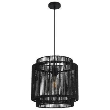 GAMMA hanglamp James XL zwart 35xØ35 cm