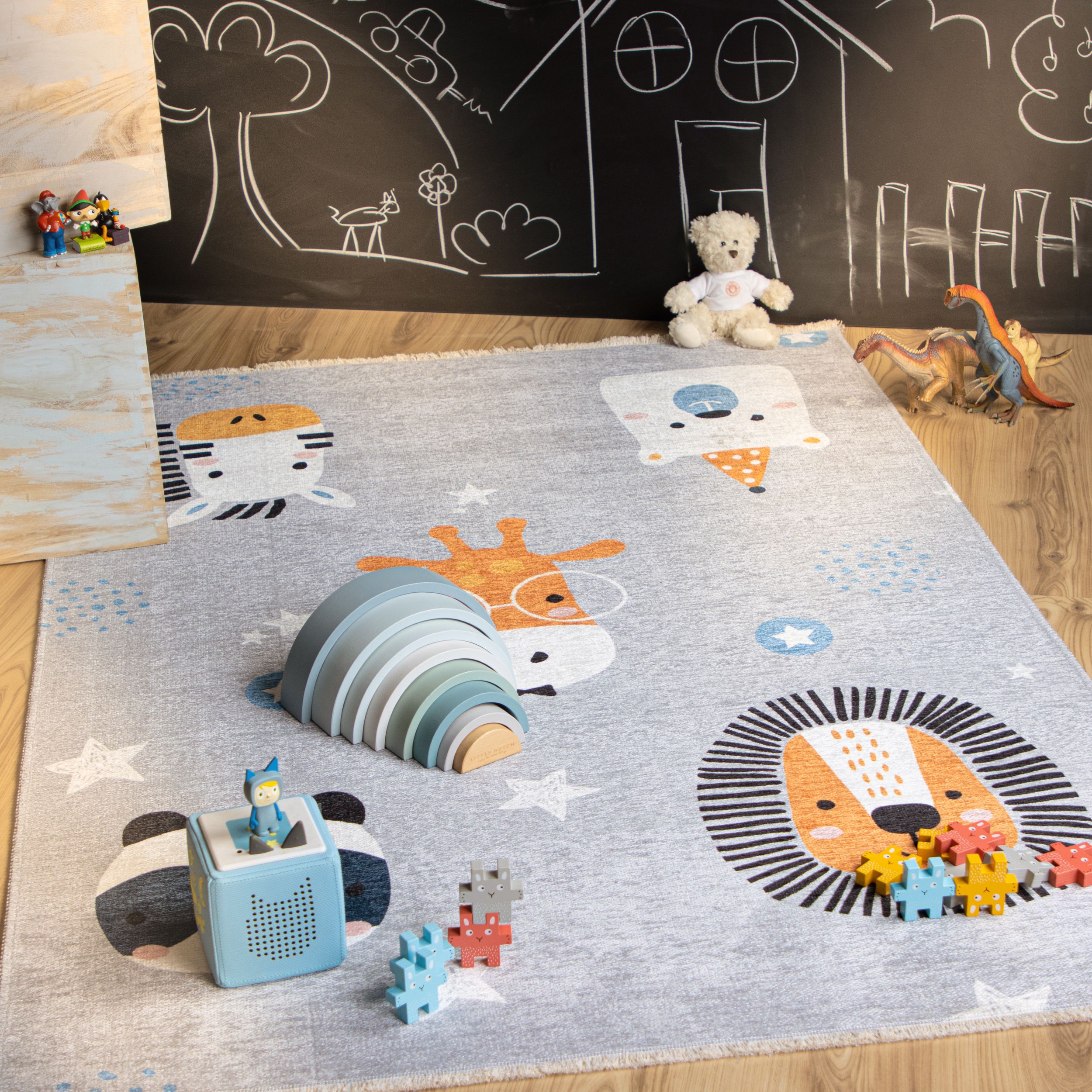 Vloerkleed 603 Animals Greta B115 x D170 x H0.6 cm
