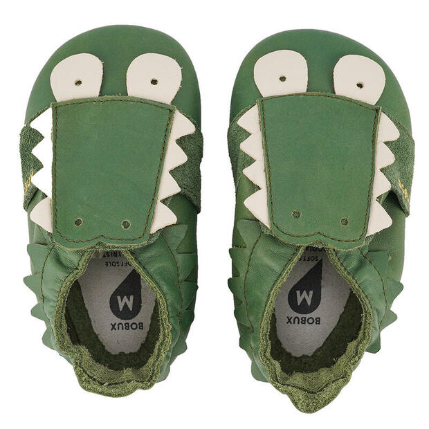 Chaussons en cuir Snap le Croco S - BOBUX