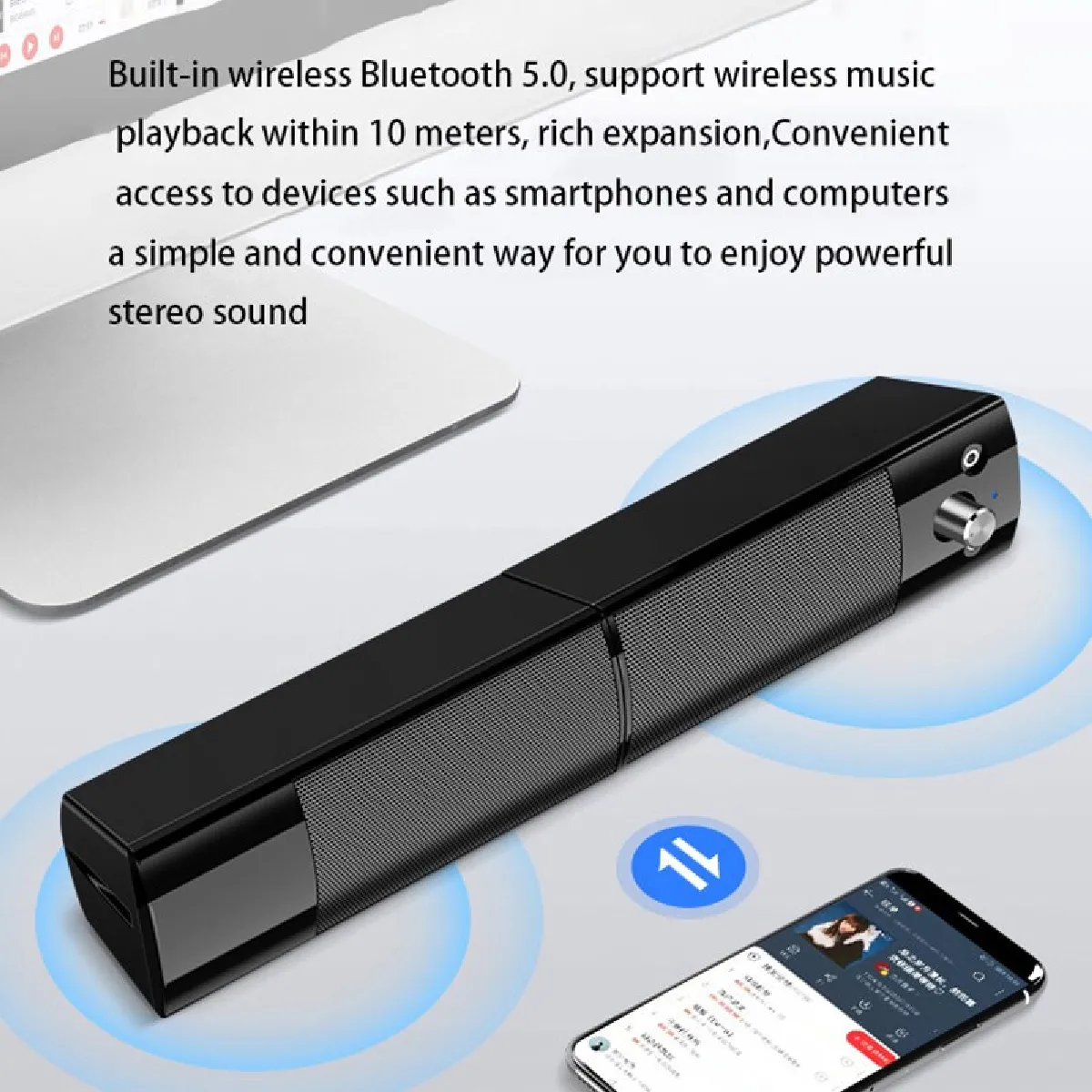 Universal Haut-parleur Bluetooth détachable - Noir