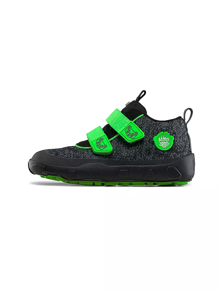 AFFENZAHN Kinder Barfußschuhe - Übergangsschuhe KNIT HAPPY Panther schwarz