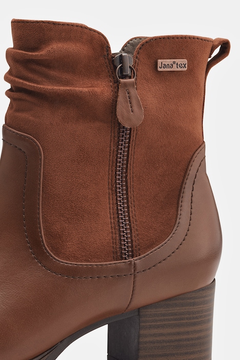 Stiefeletten, Jana Softline, vegan, Veloursoptik, Weite G