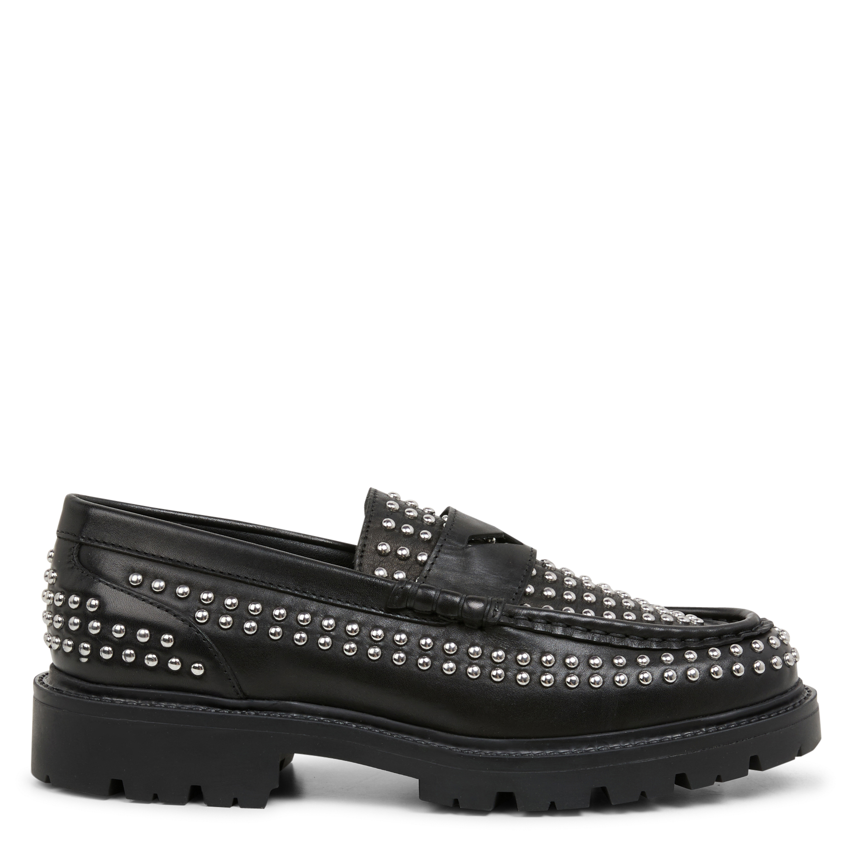 Mocassins à studs| Noir