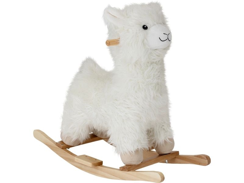 Bloomingville Schaukeltier Kinto Lama Weiss Schaukelspielzeug
