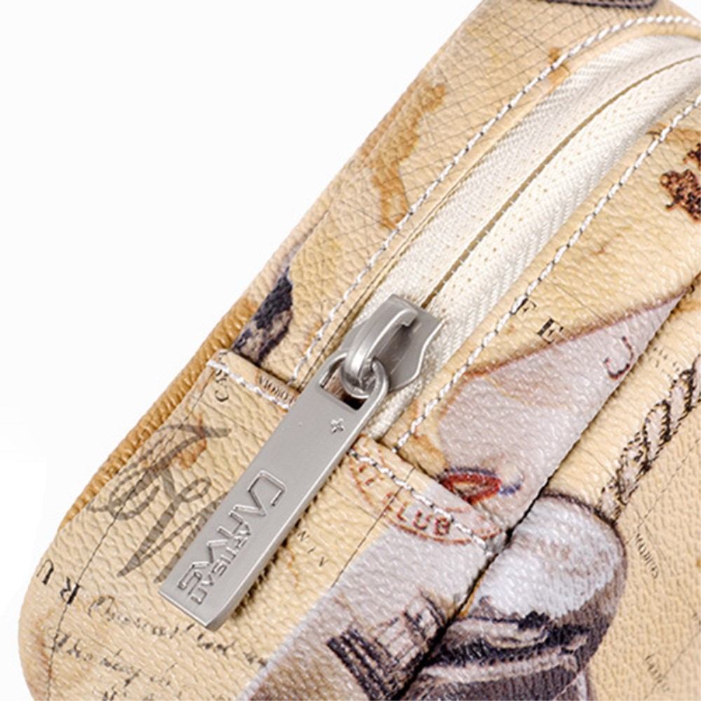 (20x12x7cm) Universal Leder Aufbewahrungs Tasche - Weltkarte