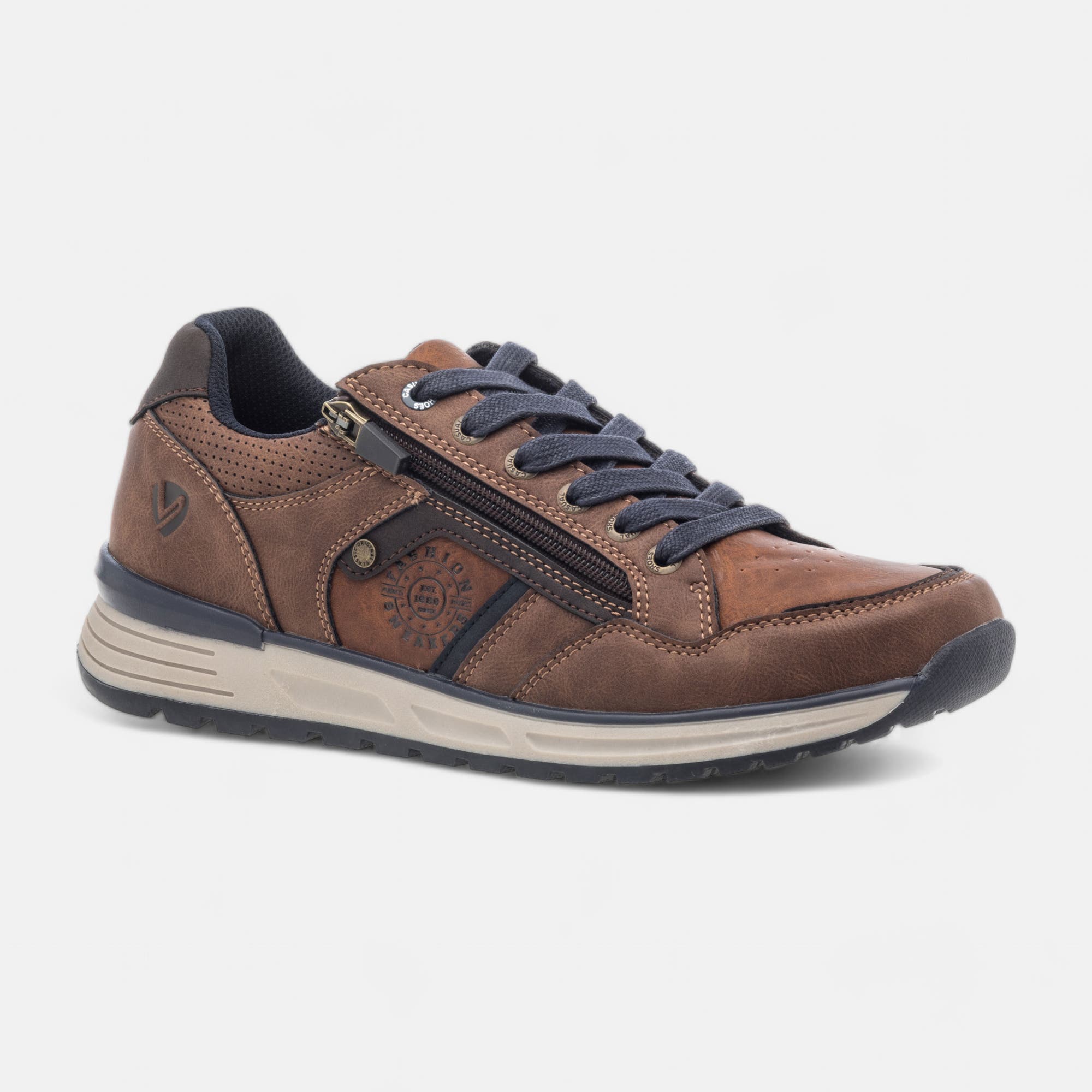 Baskets basses Homme cognac