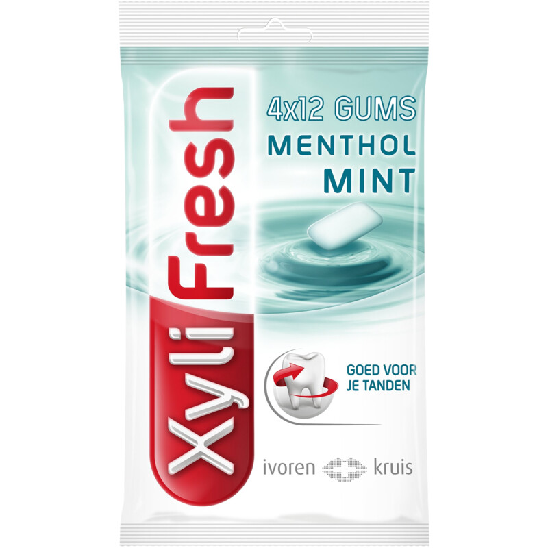 XyliFresh Mentholmint gum sugarfree 4-pack
