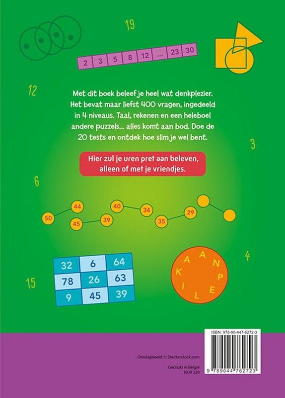 Kinderboeken - Superleuke IQ Test - 400 Vragen - Voor Kinderen 8-10 Jaar