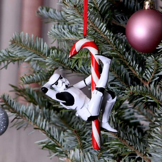 Star Wars Julepynt - Stormtrooper Og Julestok - 12 CM