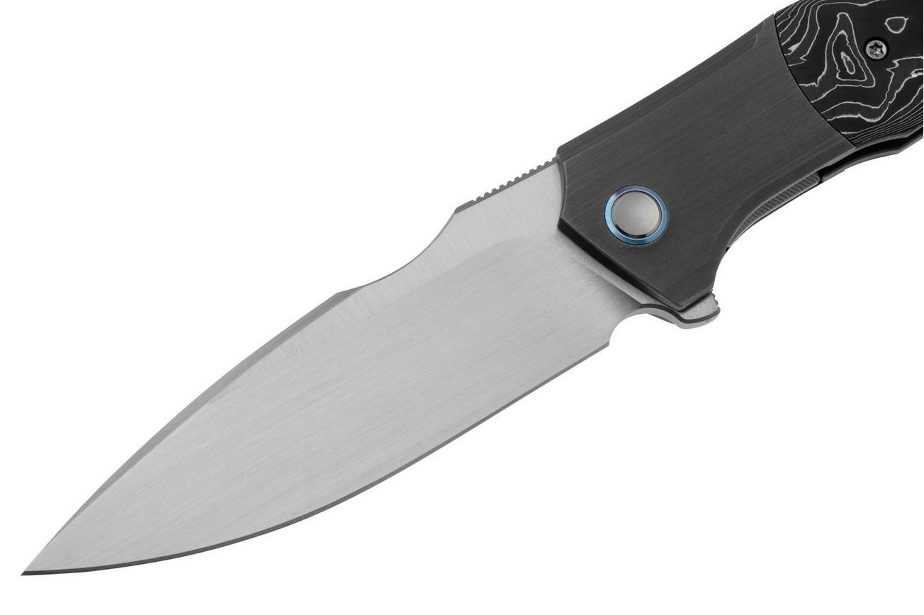 WE Knife Archeozoic WE23091-2 Satin, Aluminum Foil Carbon Inlay, zakmes