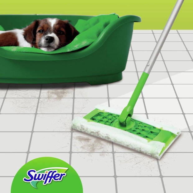 Swiffer Vloerreiniger Starterskit - 1 Dweil, 8 Droge en 3 Vochtige Vloerdoekjes Navullingen