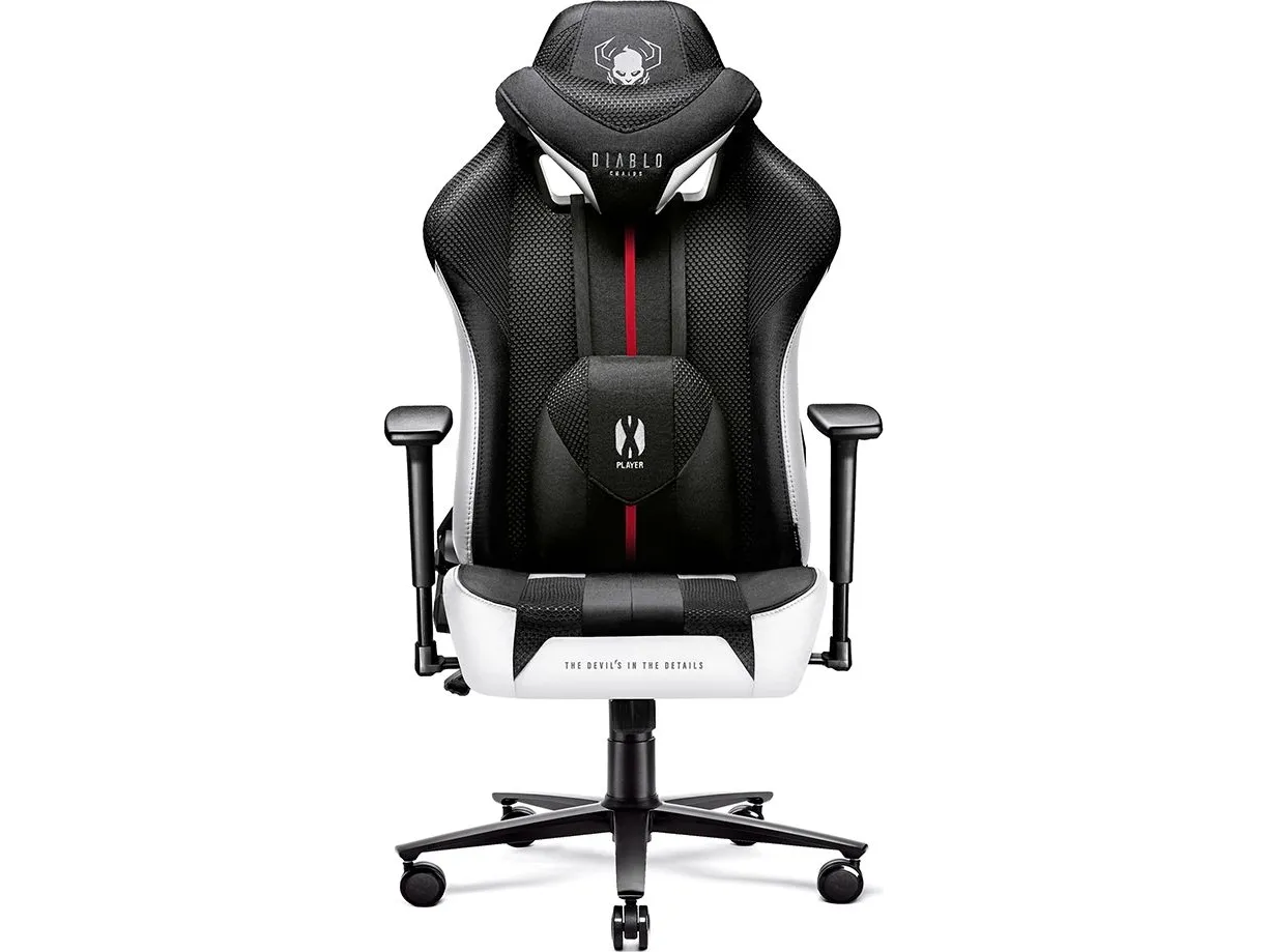 Diablo Chairs X-PLAYER 2.0 Stol i King Size Stol Sort og hvid