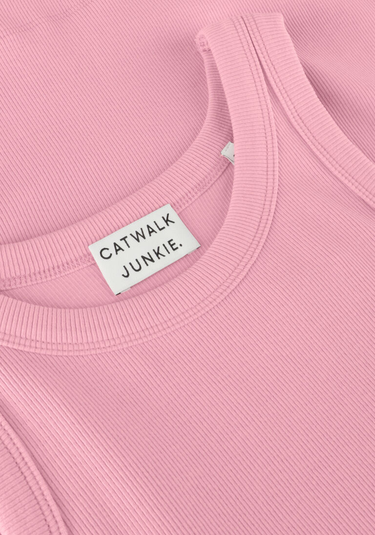 CATWALK JUNKIE roze catwalk junkie top sl doves