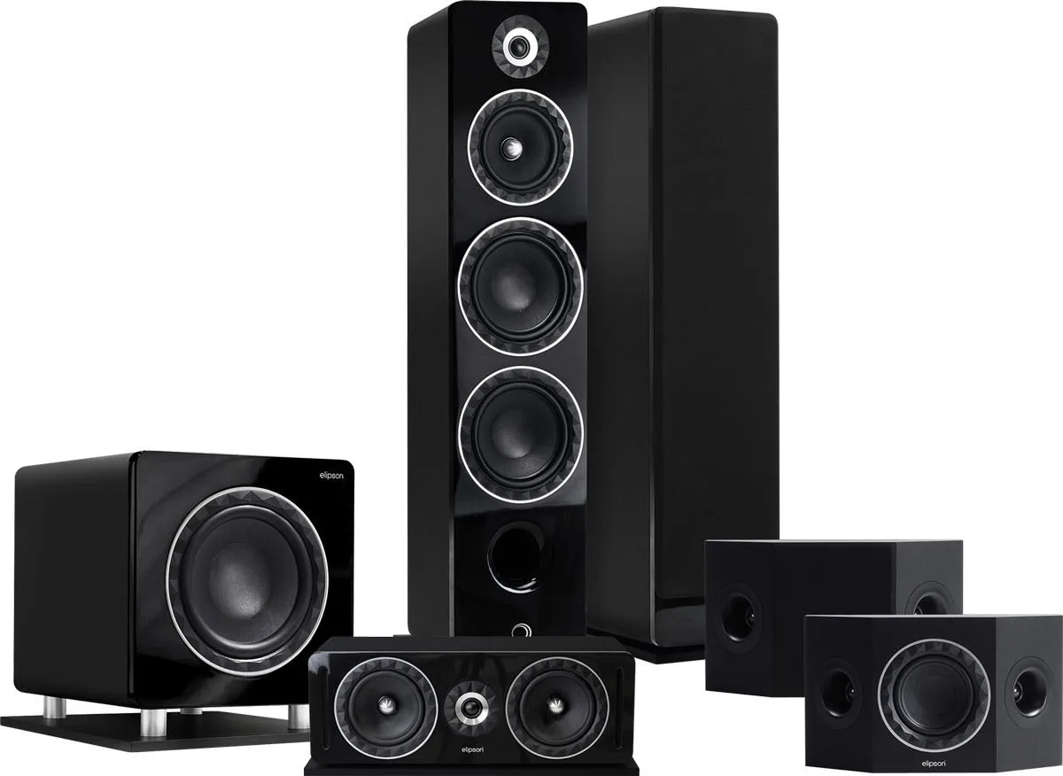 Elipson Prestige Facet HCS 24F 5.1 Noir Packs enceintes grand spectacle