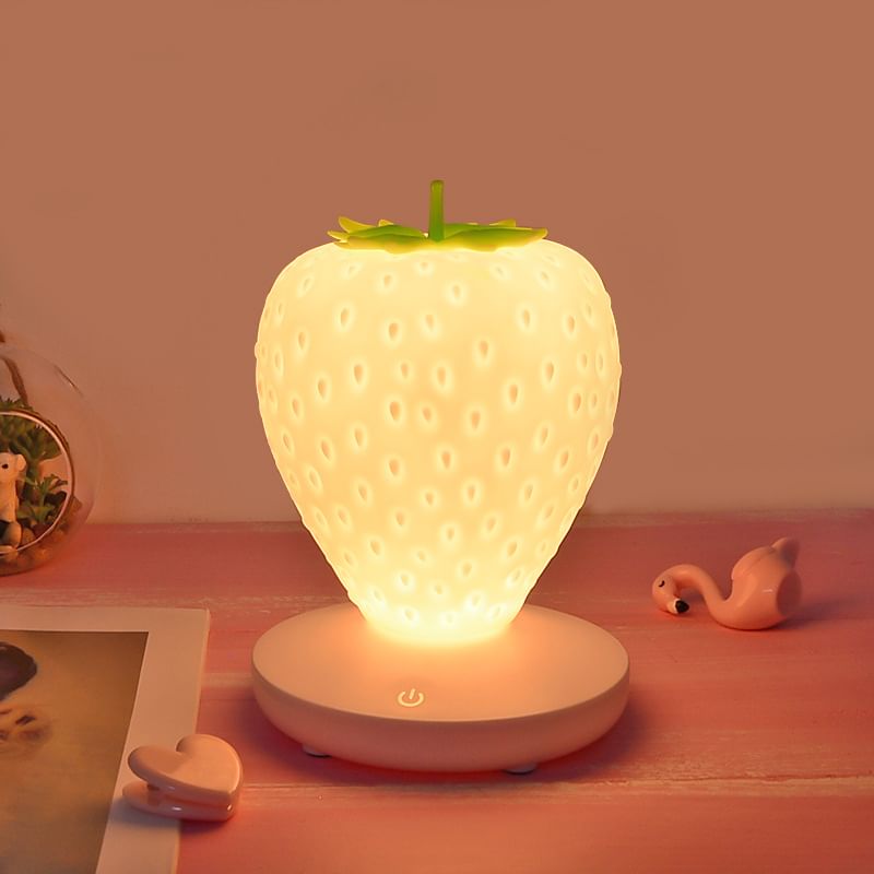 HOMTEC - Aardbei USB oplaadbare nachtlamp