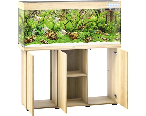 JUWEL Rio 240 SBX aquariumcombinatie met ledverlichting, verwarming, filter en lichthouten kast