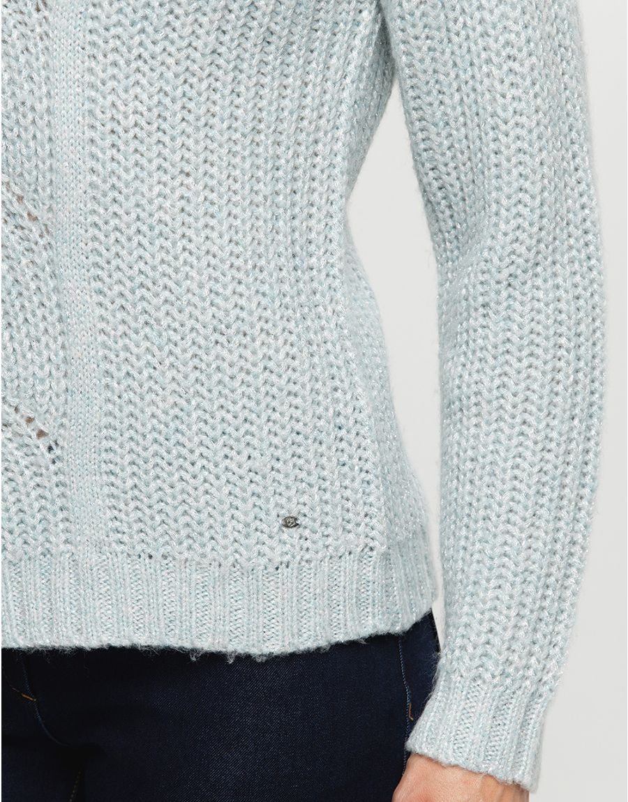 Pull bleu douillet