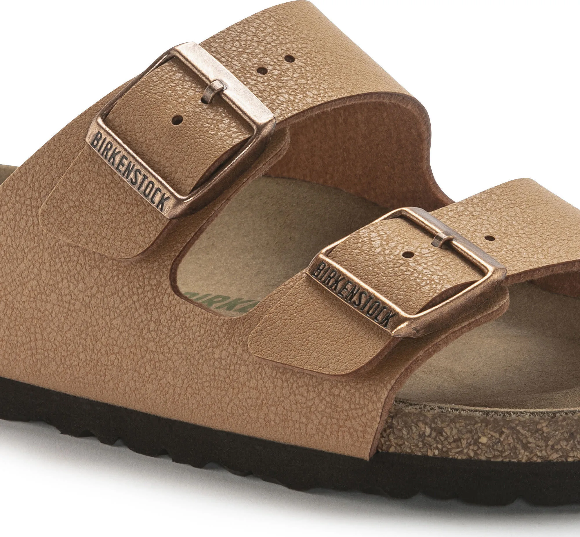 Birkenstock Unisex Arizona Vegan Birko-Flor Nubuck Regular Pecan