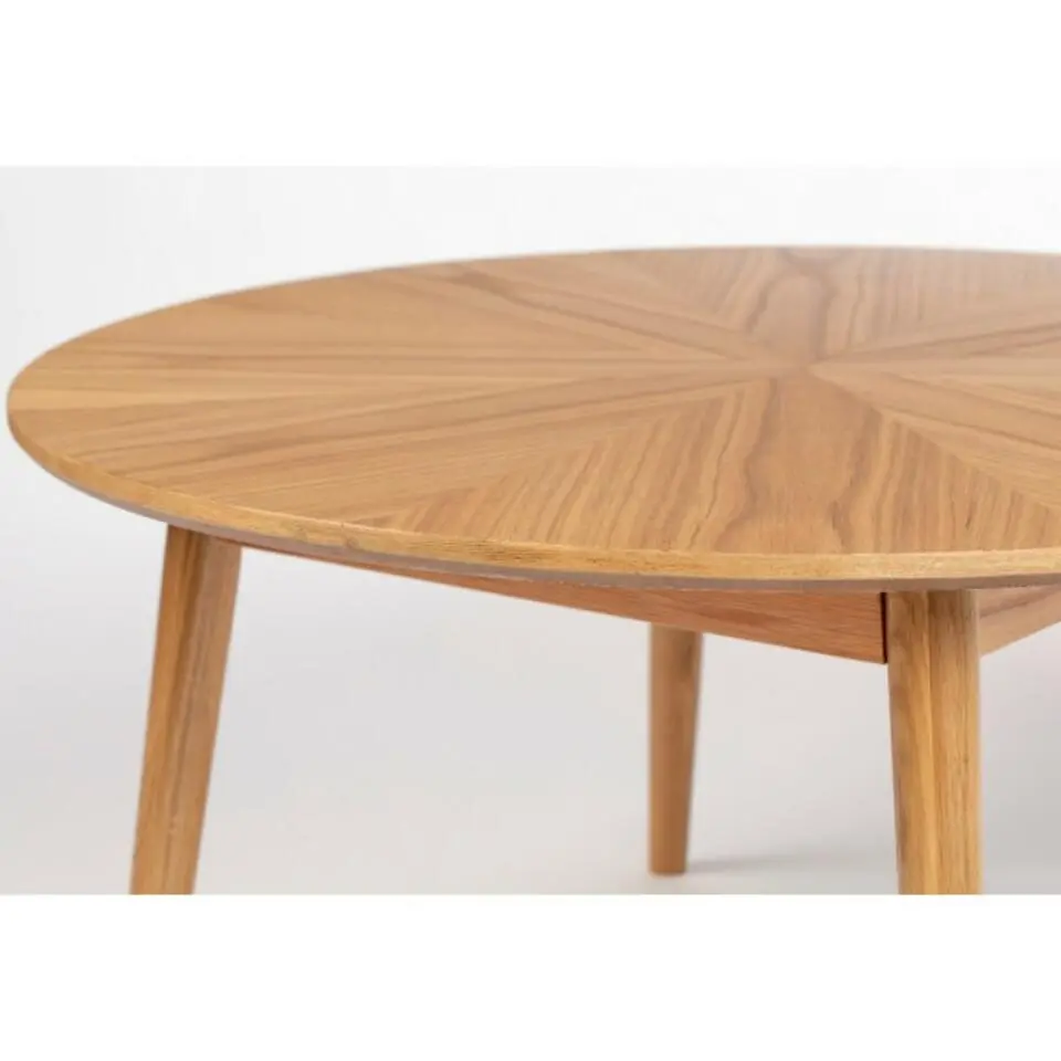 Housecraft Fabio Salontafel Rond Hout 80x80 cm Naturel