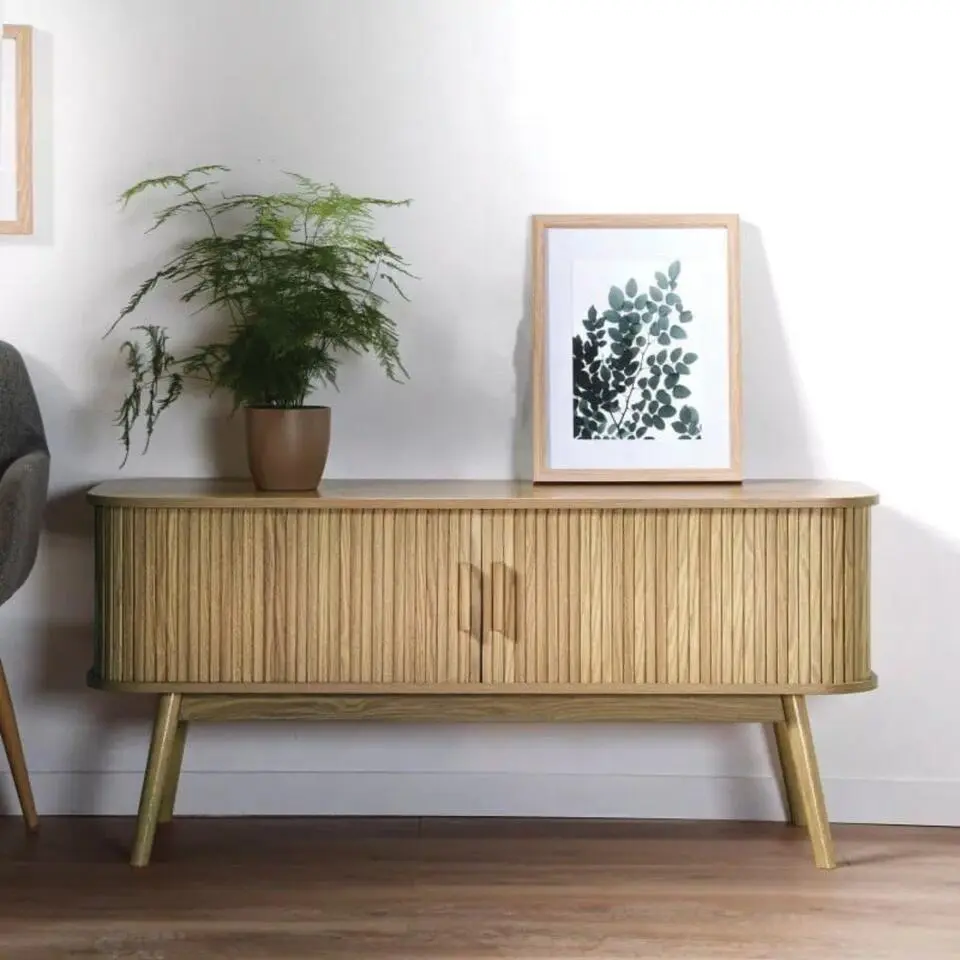 CALICOSY - TV-Meubel ERNEST - Licht hout - 55x119x39 cm