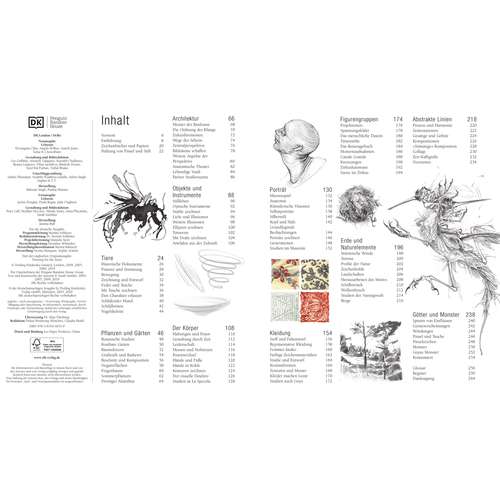 Zeichnen - Materialien, Techniken, Motive