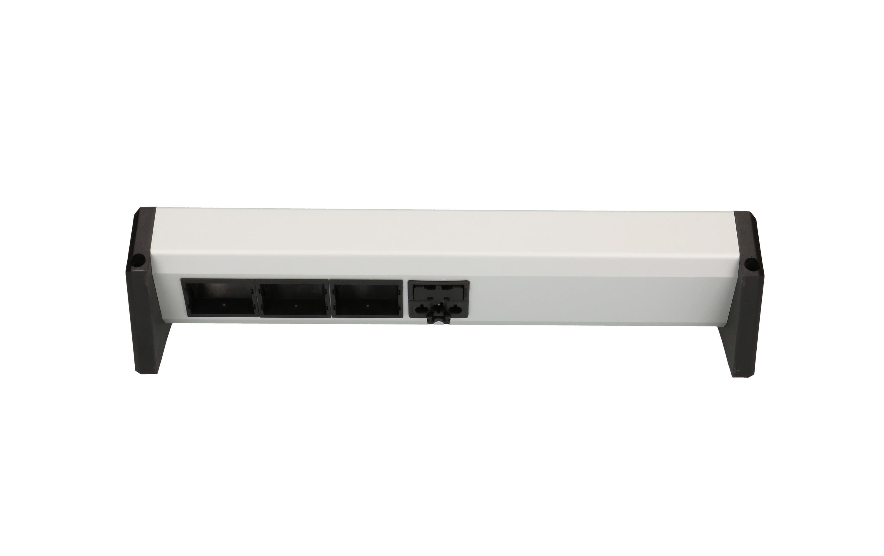 Tischsteckdosenleiste DESK 1 3x T13, 3x ABDSteckdosenleiste, 3x T13 Buchsen, 3x Custom