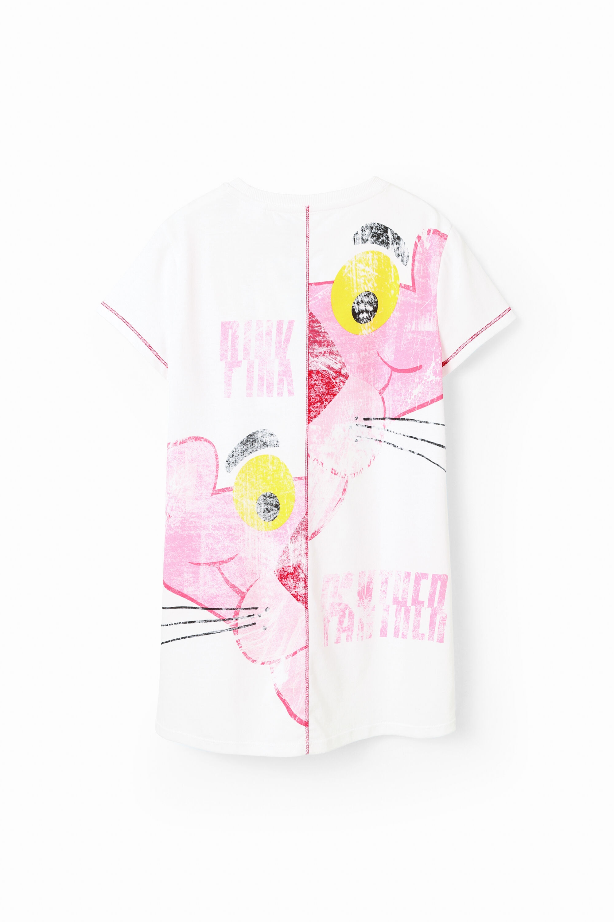 Robe t-shirt Panthère rose