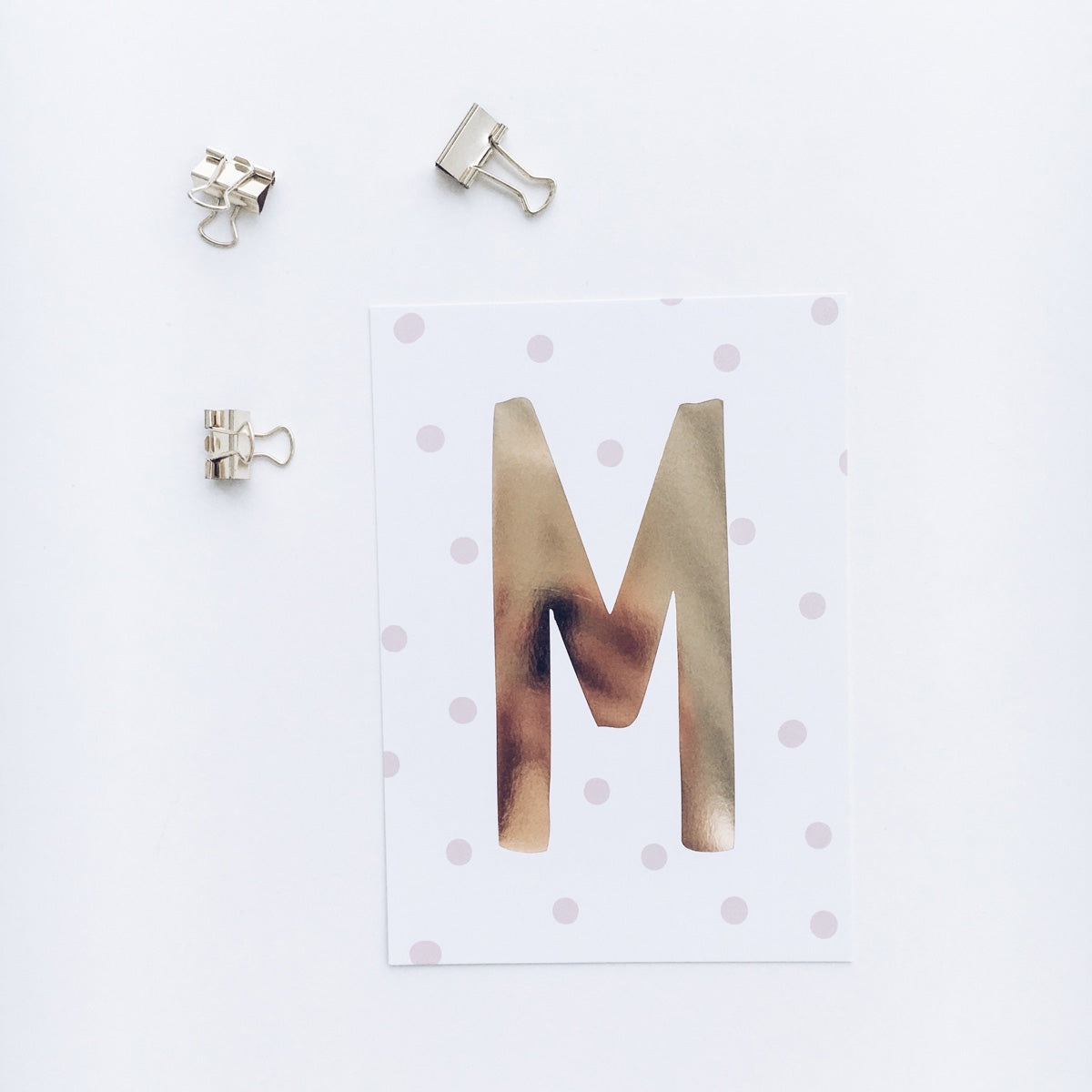 Postkarte „M