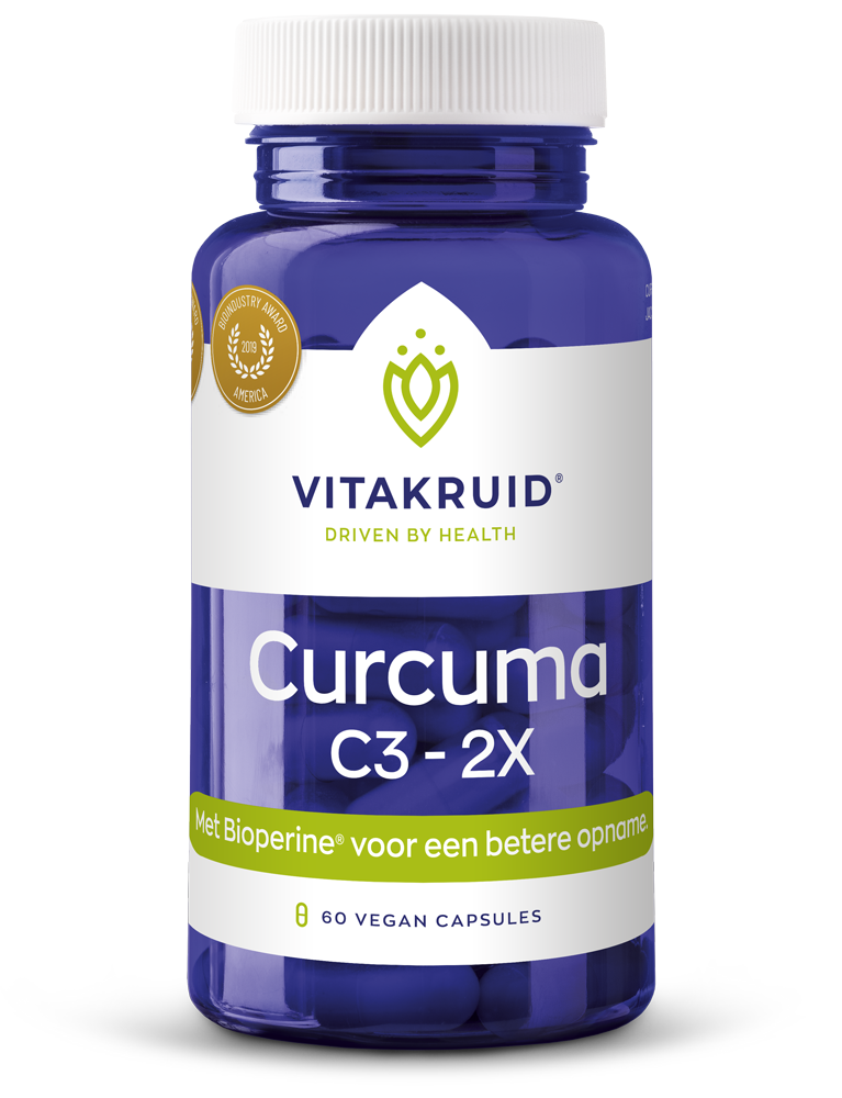 Vitakruid Curcuma C3-2X (95% Curcuminoïden) Met Bioperine® (60 vega capsules)