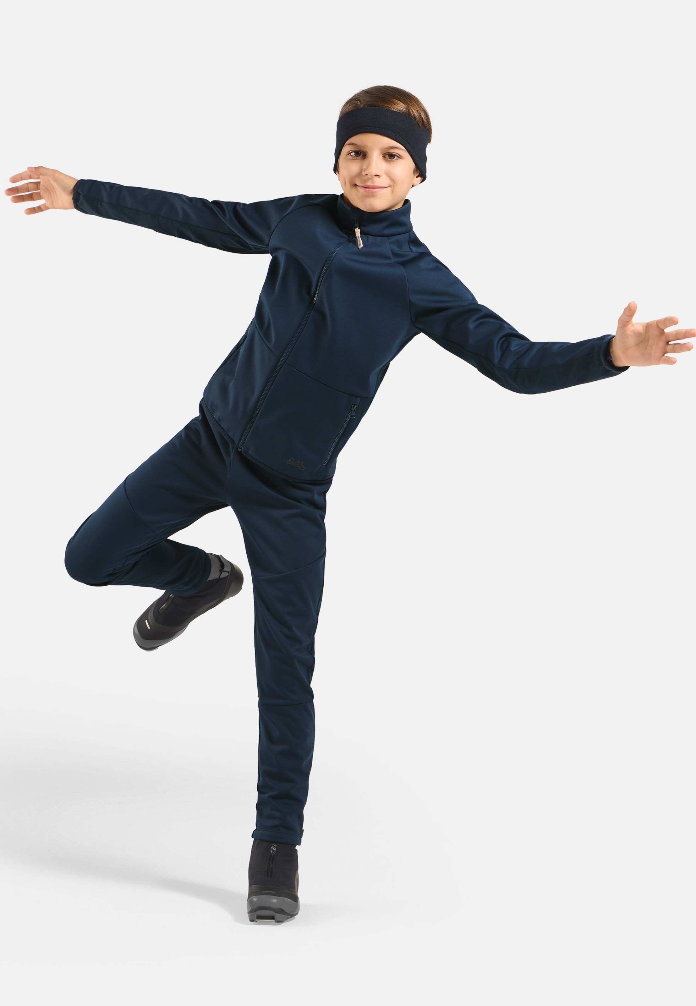 Essentials Warm Langlaufjacke für Kinder in dark sapphire
