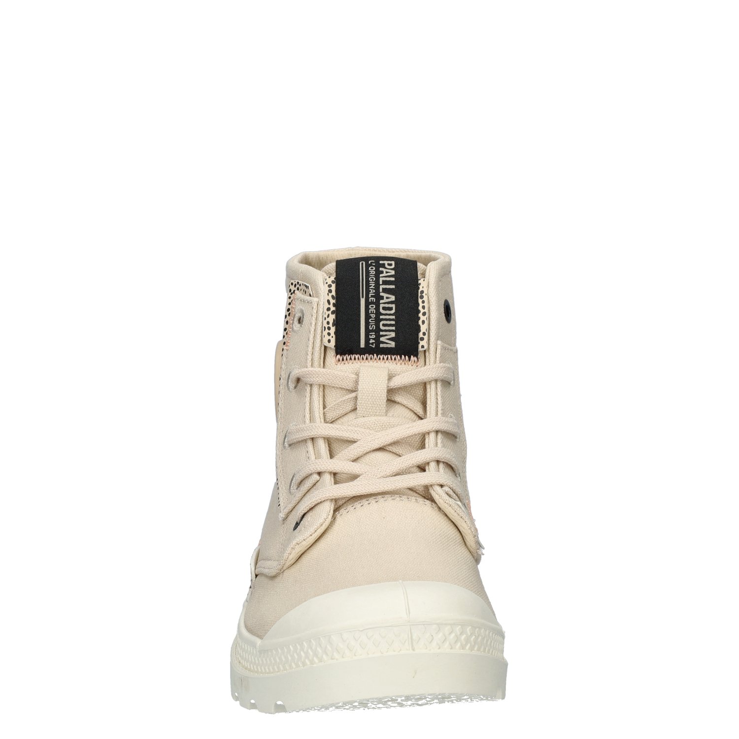 Underlayer dames veterboot Palladium Beige