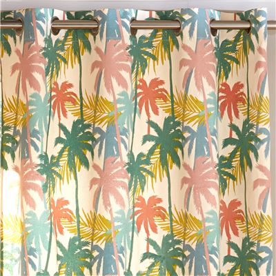Rideau motif tropical