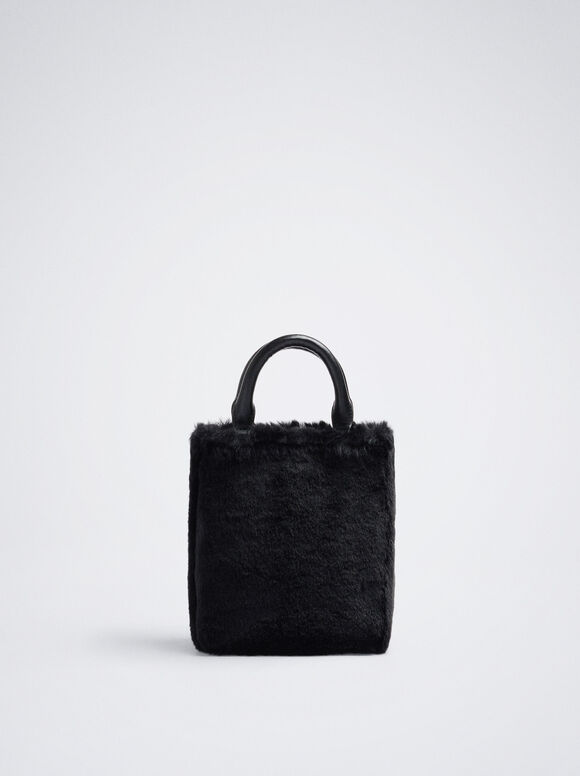 Bolsa para celular em pele sintética - Preta