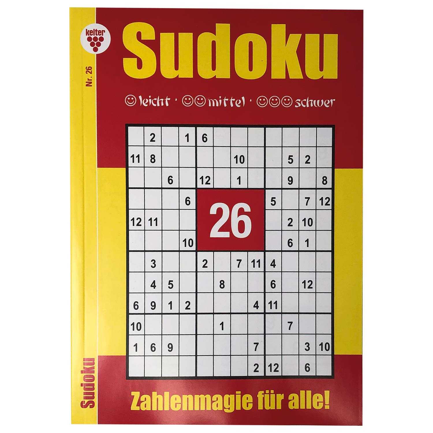Rätselblock Sudoku DIN A5 192 Seiten leicht-schwer 4fach