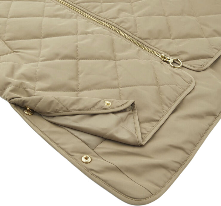 H2O Rubina Quilted lang overgangsjakke Brun