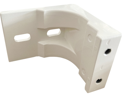 SOLUNA plafondbeugel voor Exquisit cassettescherm, RAL 9010 zuiver wit