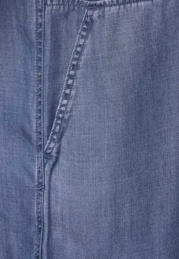 Lyocell Kleid - mid blue wash