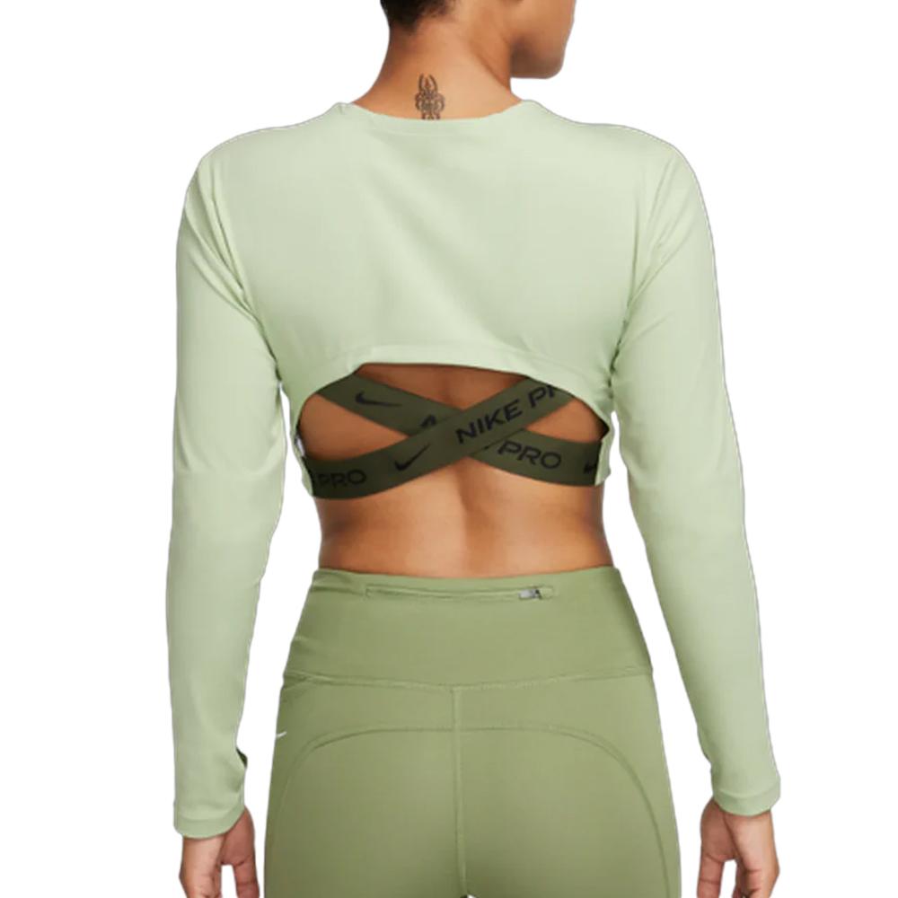 Nike T-Shirt Vert Femme Nike Crop