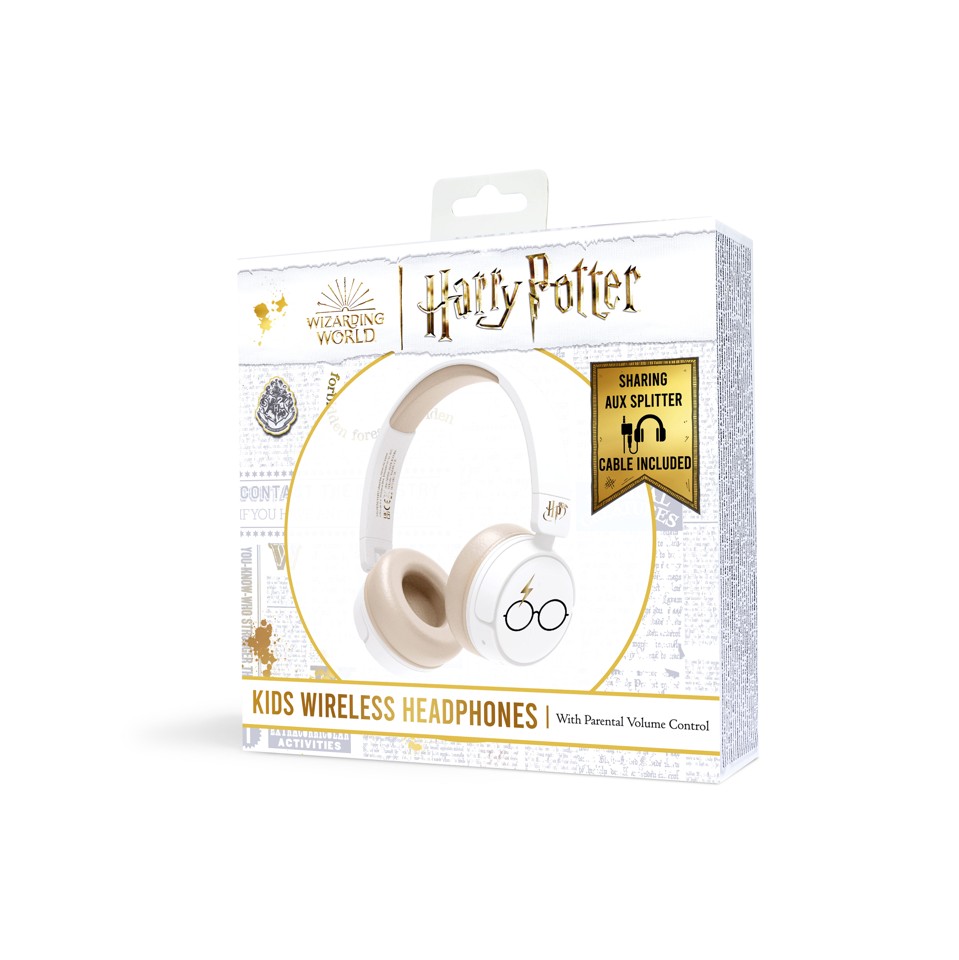 OTL - Bluetooth Hovedtelefoner m/Voksen Kontrol - Harry Potter (Hvid)