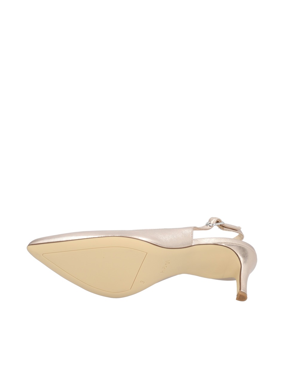 Glattleder Slingpumps