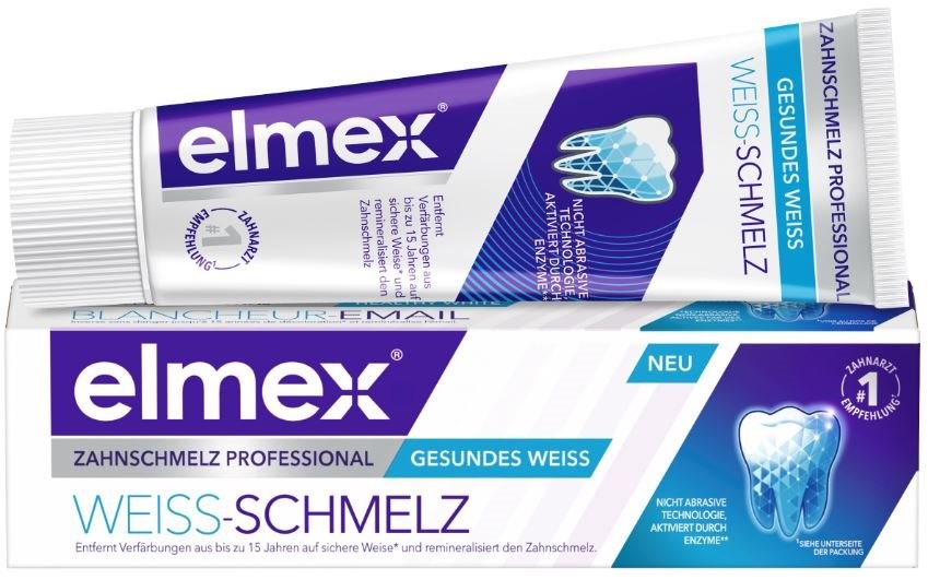 ELMEX ZAHNSCHMELZ PROFESSIONAL Zahnpasta Paste Weiss-schmelz Tb 75 ml