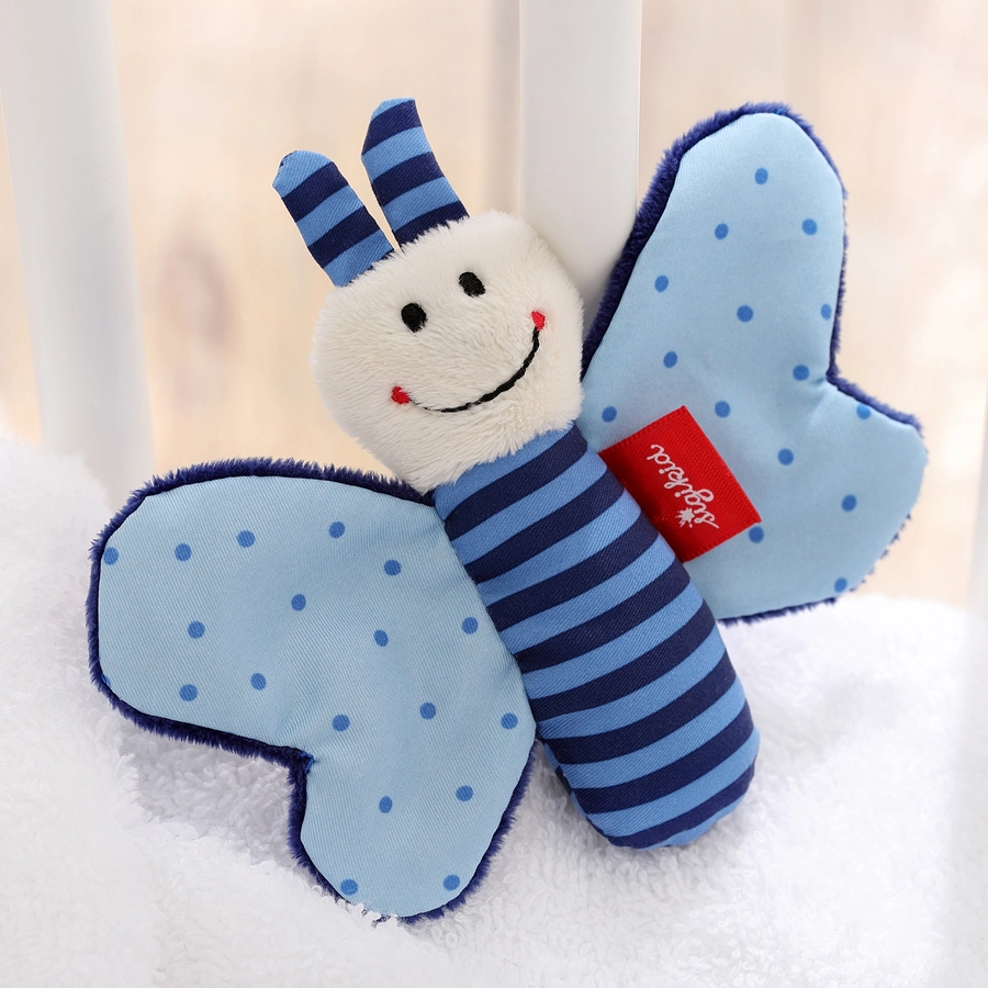 sigikid® Greifring Knister-Schmetterling blau Red Stars Collection