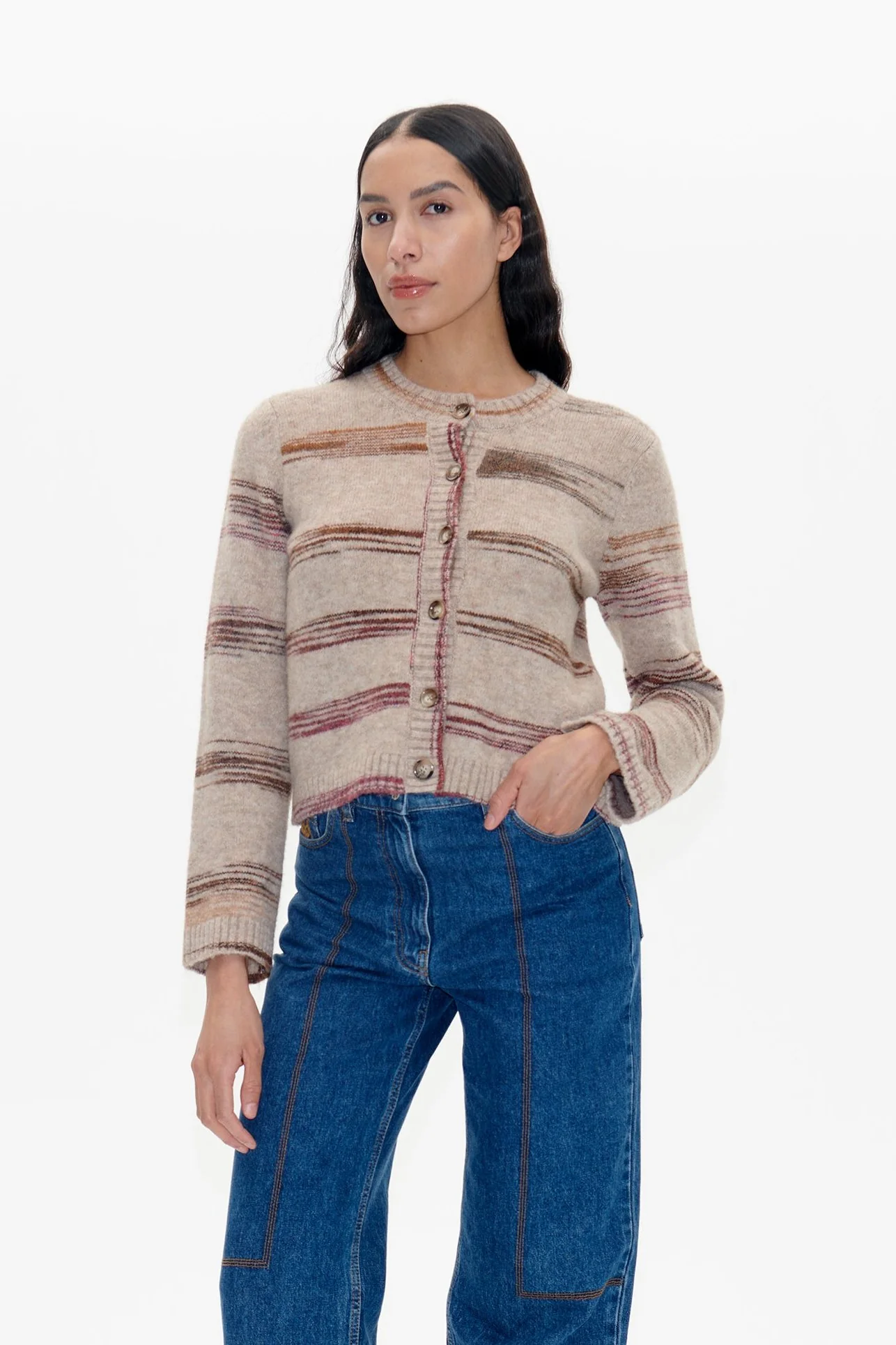 Baum und Pferdgarten  Cecilly cardigan - Nomad Stripe