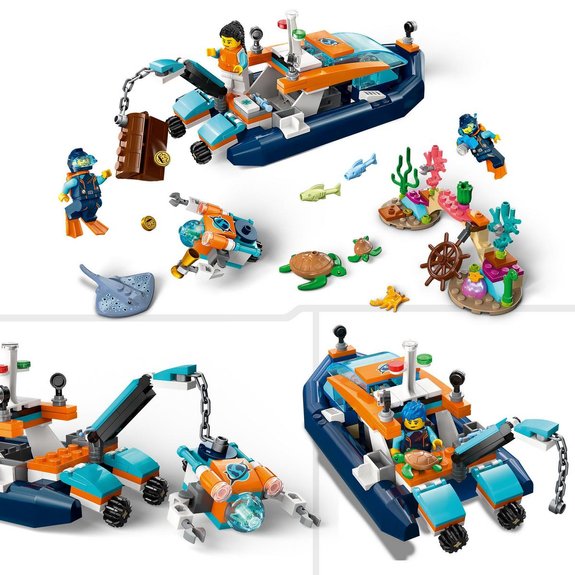 Bateau d'exploration sous-marine Lego City 60377