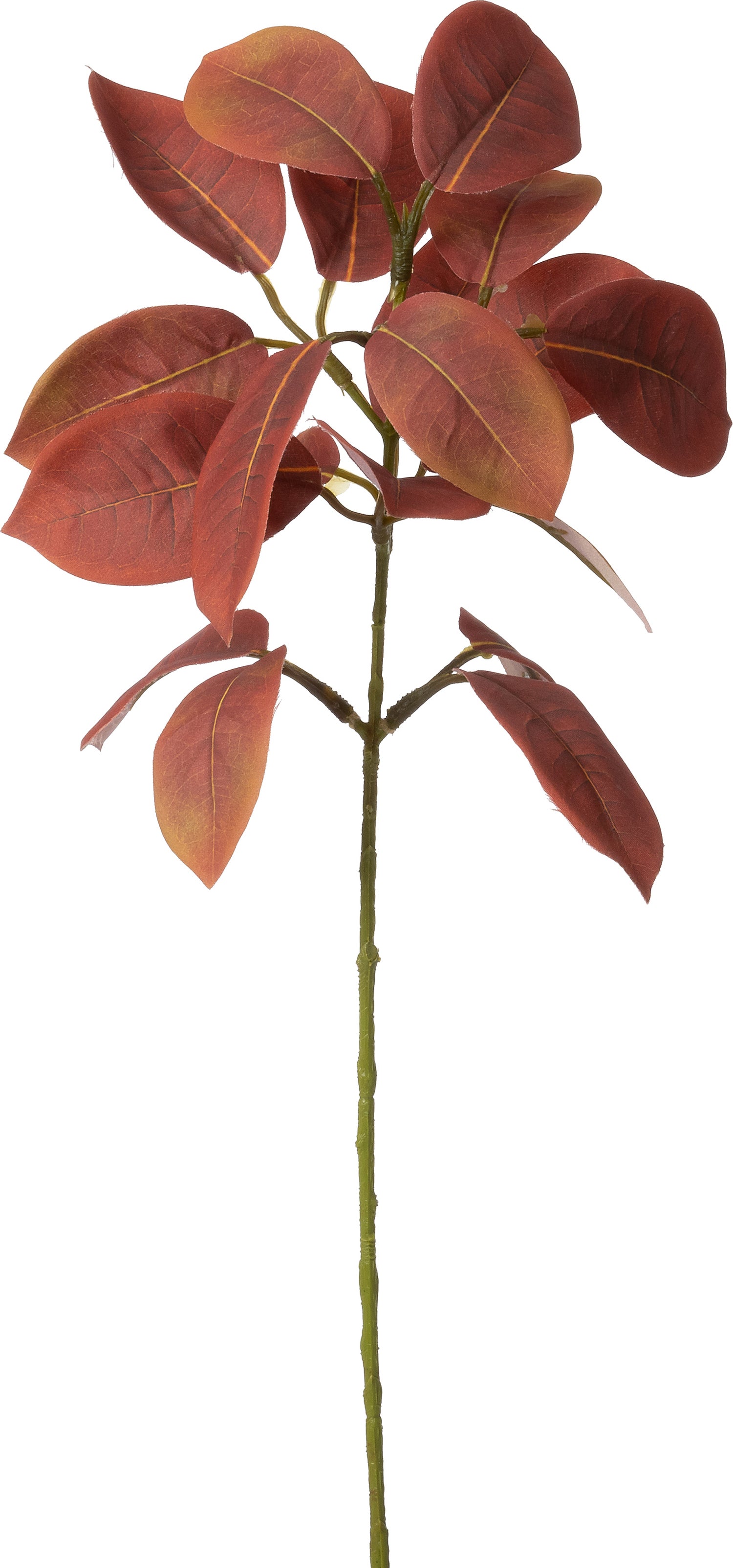 Intratuin kunsttak Prunusblad rood oranje 40 cm