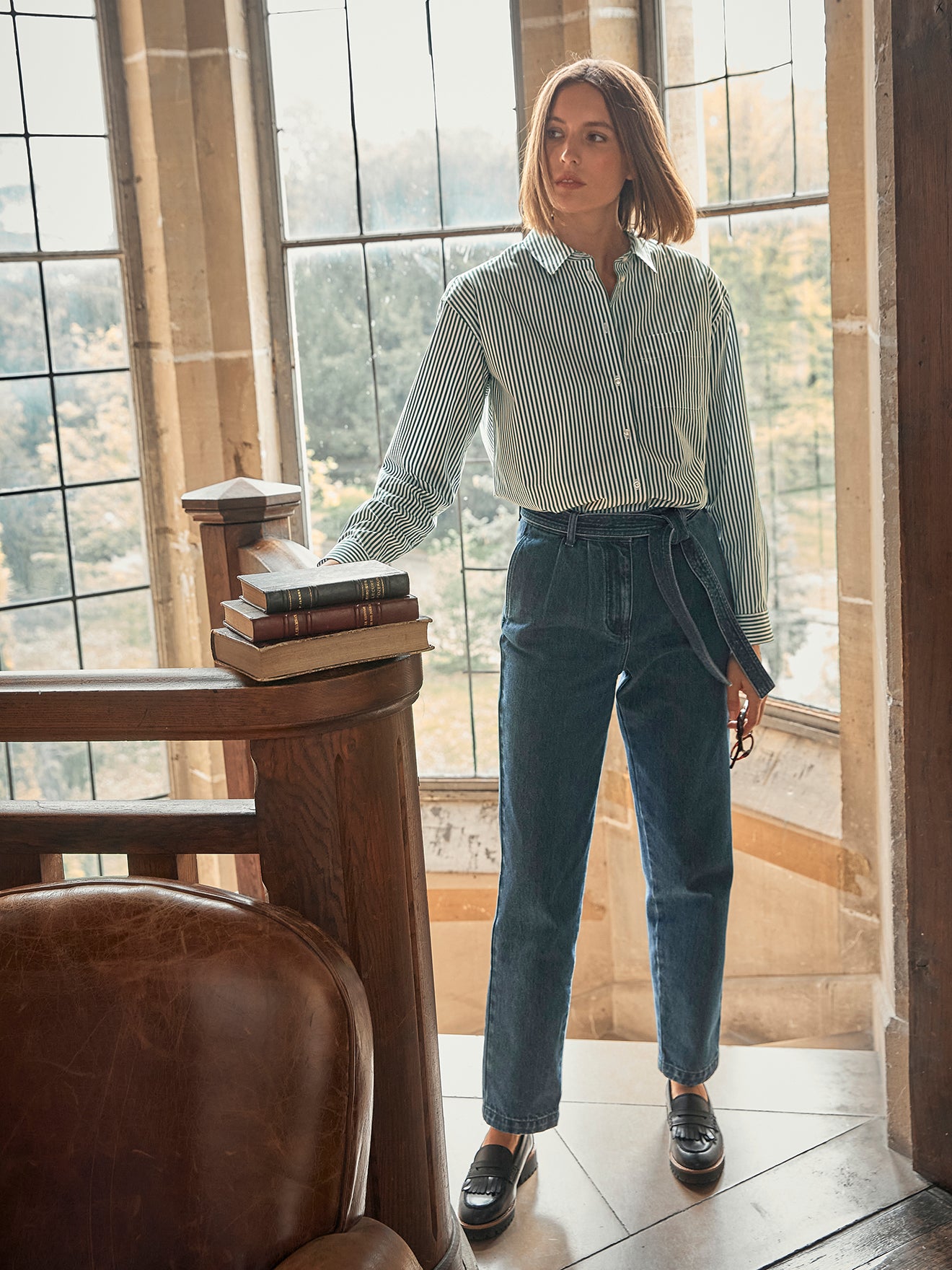 Chemise rayée femme - Coton biologique