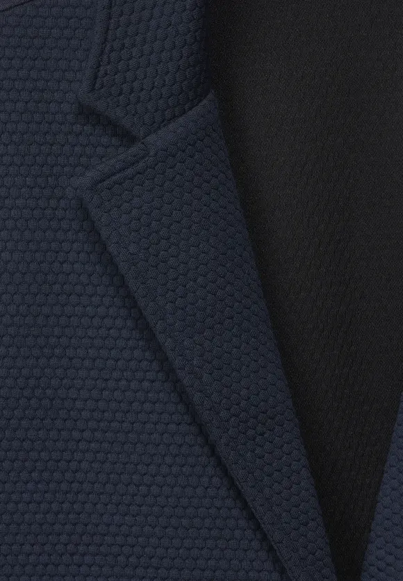 Longblazer mit Struktur - deep blue